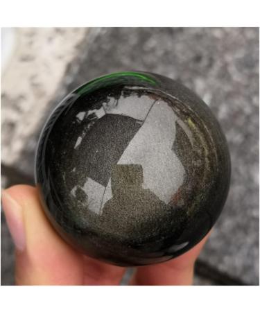 Ornament 1pc Handmade Natural Gold Obsidian Quartz Ball Crystal Crafts Stone Sphere for Fengshui Decoration Gift Decoration Stone Collection (Color : 1pc 30-40mm) - Buy Online on GoSupps.com
