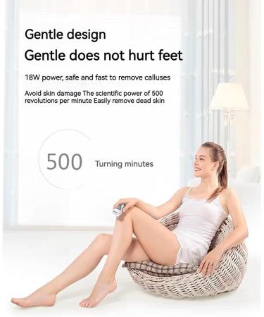 Smooth Pedicure Wand - Electric Rechargeable Callus Remover & Foot Care Kit for Smoother Feet - Buy Online on GoSupps.com
