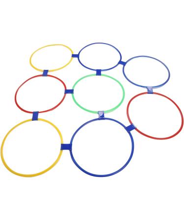 Hopscotch Hoop Plastic Material Hand Foot Coordination 10PCS Sensory Training Hoops Balance Exercise Free Combination for Daily Entertainment Dia 47cm / 18.5in - Buy Online on GoSupps.com