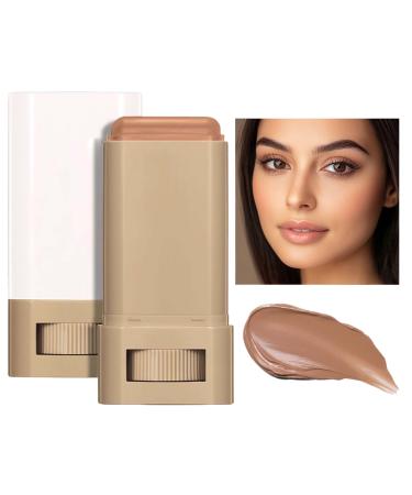 YNPQTDS Foundation Makeup Stick Moisturizing Tinted Face Balm with Foundation Natural Coverage Concealer Long Lasting Wearable for Vacation Business Appointments and Travel