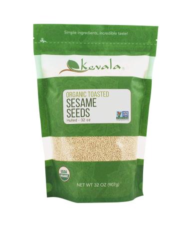 Kevala Organic Toasted Sesame Seeds 2Lbs (HULLED)