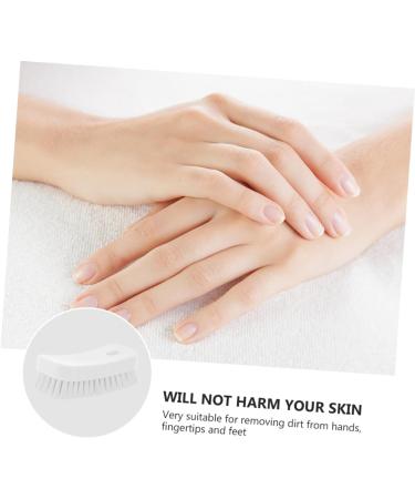 Beavorty nail brush nail cleaner brush kitchen cleaning Office cleaning brush Garden shed sink cleaning brush shoes cleaner shoe cleaner manicure fingernail cleaner Manicure Brush 11.5x5cm White - Buy Online on GoSupps.com