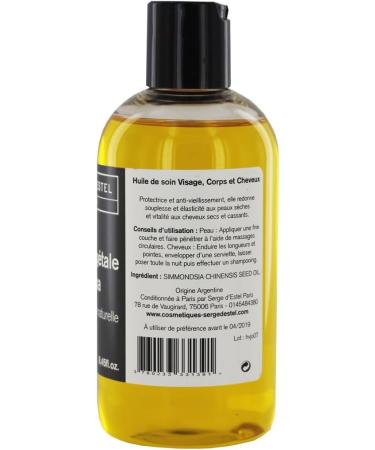 Jojoba Oil 250ml Hair Oil 1st Cold Pressure Quality Premium Jojoba Oil 100% Pure Mature Skin Brittle Hair Anti-Wrinkle Brilliance Repairing Protection Acne Oil Oily Skin - Buy Online on GoSupps.com