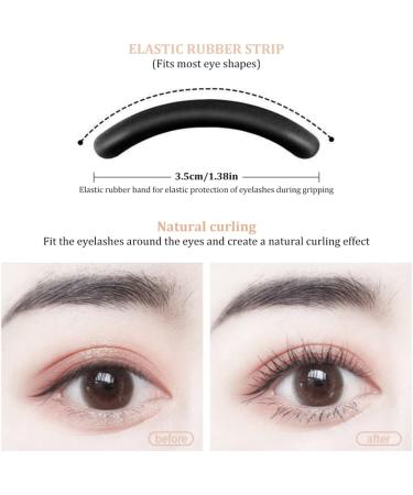Eyelash Curler with Comb Metal Lash Curler with 2 Refill Pad Precision Lash Curling Tool for Women Girl Eye Makeup Tool Lash Curler with Comb - Buy Online on GoSupps.com