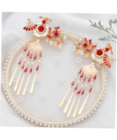 FRCOLOR 3 Pairs Chinese Style Hairpin Hair Jewels for Women Tassel Hairpins Tassel Barrette Traditional Chinese Hair Clip Classic Flower Hair Clip Hair Pin Hanfu Child Alloy Chopsticks - Buy Online on GoSupps.com
