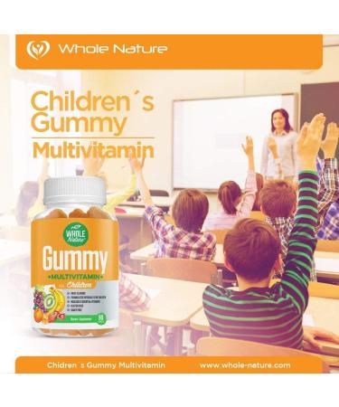 WHOLE NATURE Kids Gummy Multivitamin - Daily Essentials for Children's Wellness | 90 Gummies, Fruit Flavor, No Artificial Sugar, Dairy & Gluten Free - Buy Online on GoSupps.com