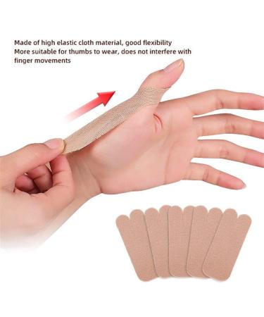 10 Pcs Elastic Breathable Thumb Support Stickers - Self-adhesive Thumb Brace for Tendonitis, Sprains, Trigger Finger - Pain Relief - Buy Online on GoSupps.com