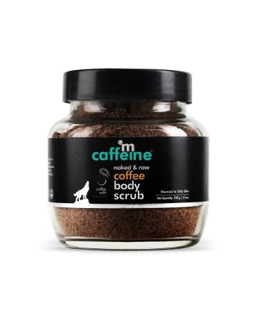 mCaffeine Coffee Body Scrub, 3.5 Oz Coffee Scrub for Cellulite, Firming, Deep Exfoliating, Stretch Marks, Dark Spots & Skin Polishing, Contains Natural Coffee, Caffeine & Coconut Oil, All Skin Types