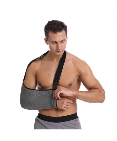 Breathable Arm Sling for Rotator Cuff Support - Adjustable Shoulder Strap Immobilizer for Men & Women - Ideal for Fractures Injuries and Surgical Recovery - Buy Online on GoSupps.com