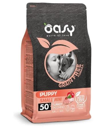 Oasy Grain Free 2.5kg Puppy Mini for dogs with turkey