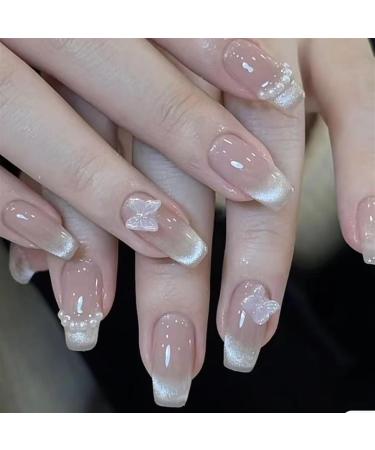 Handmade nail art wearing spring style butterfly detachable nail patch(XS) - Buy Online on GoSupps.com