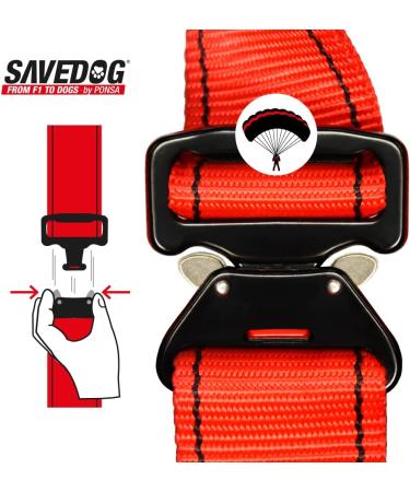 SAVEDOG Safety Harness for Medium Dogs | Car Chest Harness - Secure & Comfortable - Buy Online on GoSupps.com