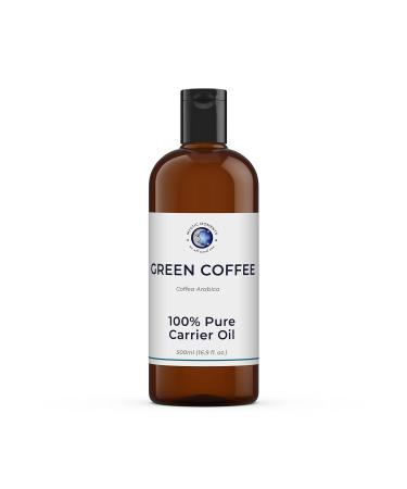 Mystic Moments |Green coffee cold pressed carrier oil 1 liter - pure & natural oil Perfect for hair face nails aromatherapy massage and oil thinning vegan GVO