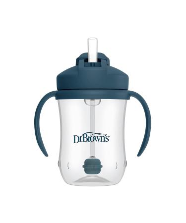 Dr. Brown's Milestones Baby's First Straw Cup 2 Pack - Dark Blue & Vintage Yellow 9oz/270ml - BPA Free | For 6m+ | Sippy Cup with Straw - Buy Online on GoSupps.com