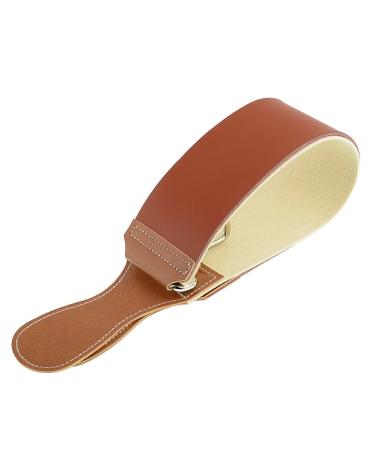 Grandslam Professional Leather Strop for Straight Razor Sharpening - Dual Cowhide and Canvas Strop (Brown) - Buy Online on GoSupps.com