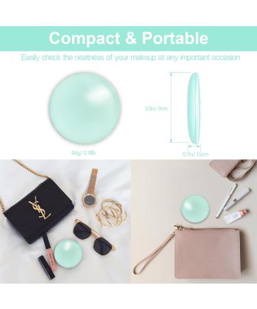 Giazee 1X/10X Magnifying Travel Makeup Mirror with LED Light - Green - Buy Online on GoSupps.com