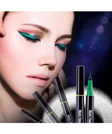 Waterproof Green Eyeliner Pen for Long-Lasting, Smudgeproof & Sweatproof Natural Eye Makeup - High Precision Seal Eye Pencil - Buy Online on GoSupps.com