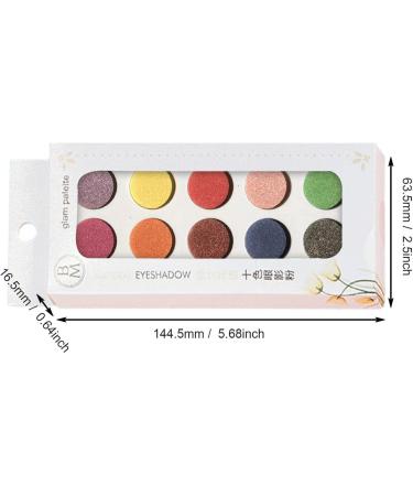 Eyeshadow Palette 10 Shades Cruelty- Eye Makeup Matte Shimmer Eyeshadow Pallet Long Lasting Make up Eye Shadows Cosmetics Kit for Women Frifer 02# Pearl Disc - Buy Online on GoSupps.com