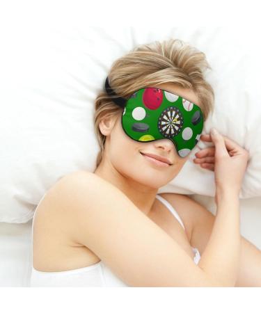 Sport Ball Pattern Sleep Mask - Adjustable Eye Cover for Men and Women | Block Light for Better Sleep and Travel | Nap Blindfold with Comfortable Strap - Buy Online on GoSupps.com