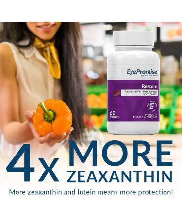 EyePromise Restore - Patented Eye Health Supplement with Lutein, Vitamins, Omega-3 Fish Oil & Zeaxanthin - 180 Softgels - Buy Online on GoSupps.com