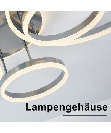 Buy LED Dimmable Ceiling Lamp | 85W Round Spotlight Chandelier for Living Room Bedroom & Office - Stylish Aluminum Design - Buy Online on GoSupps.com