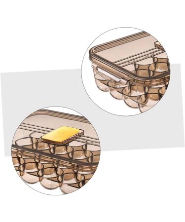 Healeved Box Egg Carton Refrigerator Eggs Fridge Egg Dispenser Fridge Egg Holder Egg Holders re-usable - Buy Online on GoSupps.com