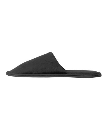 Hotelslipper Black Set (10 50 100 pairs) terry slippers women and men HELSINKI Medium Black