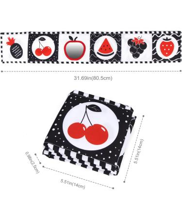 Jenilily Baby Book - Black & White Mirror Fabric for 0-3 Months | Picture Book & Gift Canger Toy for Babies - Buy Online on GoSupps.com