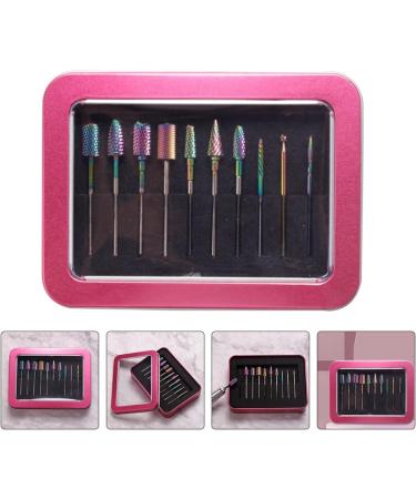 Beaupretty 1Set grinding head cuticle drill bit sanding bands Nail Polishing Tools manicure pedicure drill kit Manicure Drill Bits manicure kit Manicure Tool diamond Tungsten steel file head - Buy Online on GoSupps.com