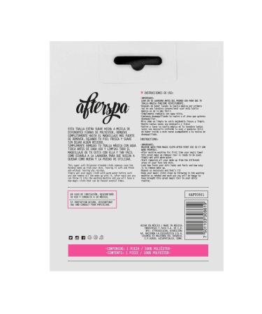 AfterSpa Magic Makeup Remover Cloth | Reusable Black Makeup Wipe - Buy Online on GoSupps.com