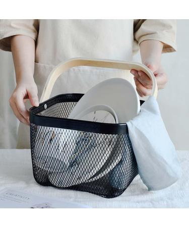 Friut Bowl Metal Wire Fruit Basket Countertop Metal Fruit Bowl Fruit Storage Basket for Bread Vegetable Snack Kitchen Storage Basket Fruit Plate (Color : Black) - Buy Online on GoSupps.com