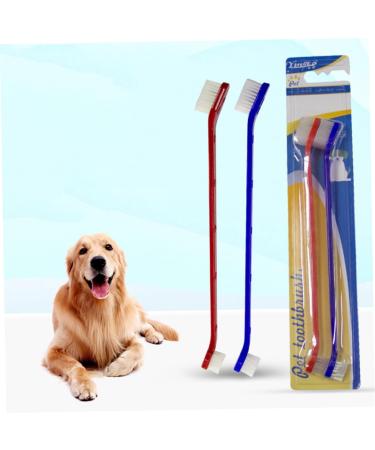FOMIYES 2pcs set Sided Dogs Double and with Bristles Canine Cats Super for Dog Handles 1 count (Pack of 1) As Shown - Buy Online on GoSupps.com