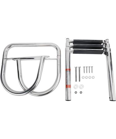 YaeMarine Stainless Steel Folding Dock Ladder - 3 Steps Telescoping Boat Ladder for Marine Yacht, Swimming Pool - Durable and Convenient - Buy Online on GoSupps.com