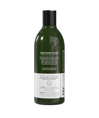 Avalon Organics Lemon Hand & Body Lotion 12 Oz - Refreshing Organic Skincare - Buy Online on GoSupps.com