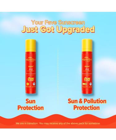 Aqualogica Detan+ Dewy Face Sunscreen with SPF 50+ & PA++++ | Blue Light Protection & No White Cast | Fights Sun Damage with Cherry Tomato & Hyaluronic Acid | 1.76 Oz/50g 1.76 Ounce (Pack of 1) - Buy Online on GoSupps.com