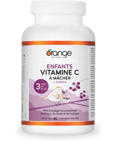 Orange Naturals - Kids Vitamin C + Elderberry 90 Chewable Tablets - Helps to Maintain and Support Immune Function - Buy Online on GoSupps.com