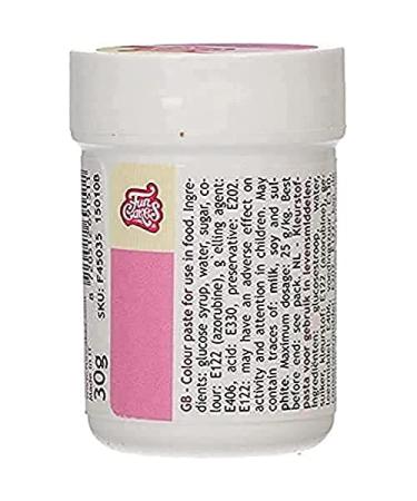 FunCakes Food Colour Paste Pink Concentrated Food Colouring Paste for Batter Cream Fondant Marzipan Dough Modelling and Flower Paste. Halal and Kosher. 30 g