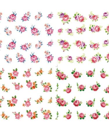 6 Sheets Women Hand-made Accessories Various Nail Stickers Water Sticker Decoration Flower Art - Buy Online on GoSupps.com