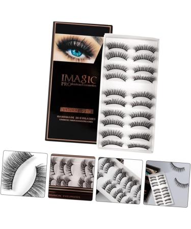 Beavorty 10 Pairs Fake eyelashes cosmetic drama lashes natural fluffy lashes carnival makeup supplies rapid blooming lashes eyelashes Thick Eyelash dense chemical fiber 3d extend - Buy Online on GoSupps.com
