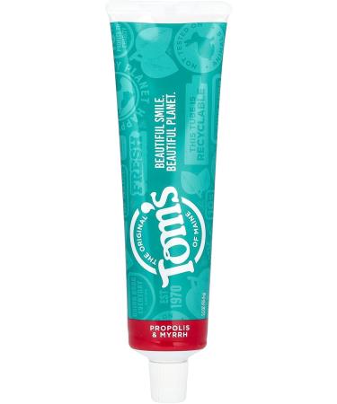 Tom's of Maine Propolis & Myrrh Natural Fluoride Free Toothpaste  Cinnamint 5.5 oz