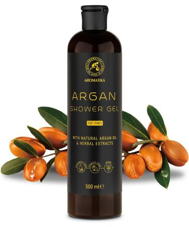 Argan Shower Gel for Men 500 ml - Shower Gel with Argan Oil and Herbal Extracts - Body Care - Cleansing and Care - Fresh Fragrance - Masculine Aroma - Body Wash for Him - Shower Gel - Buy Online on GoSupps.com
