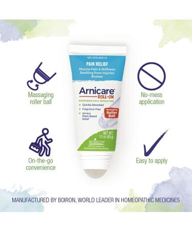 Boiron Arnicare Roll-On Pain Relief | 2 Tubes x 1.5 oz | Fast-Acting Relief - Buy Online on GoSupps.com