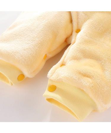 Haokaini Newborn Bear Warmer Snowsuit Hooded Romper Jumpsuit 9-12 Months Yellow - Buy Online on GoSupps.com