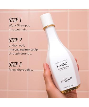 CUV E BEAUTY Cuvee Shampoo - Champagne-Infused Color Safe Formula with Vitamin B & Panthenol - Cleanses & Fortifies Hair - 10 fl oz - Buy Online on GoSupps.com