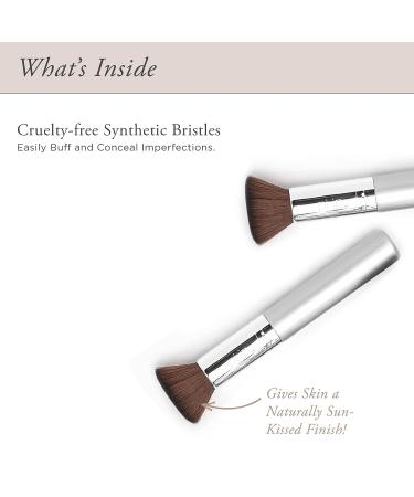 R MINERALS Chisel Brush - Flat Top Synthetic Makeup Brush (1 ct) | Cruelty-Free Bristles - Buy Online on GoSupps.com