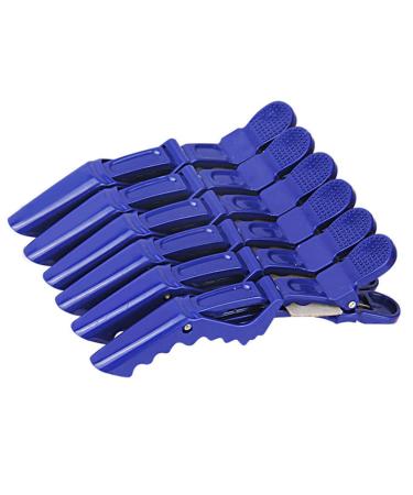 Buy Snap Clips Crocodile Hair Clip Set - Alligator Sectioning Clamps (6 Pcs) in Blue | Best Hairdressing Styling Accessories Online - Buy Online on GoSupps.com
