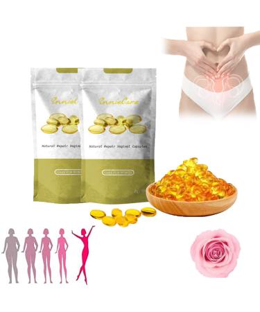 LONGLUAN AnnieCare Instant Anti-Itch Detox Slimming Products - Annie Care Capsulas Firming Repair & Pink and Tender Natural Capsules Revert to Tight and Tender State (2PCS)