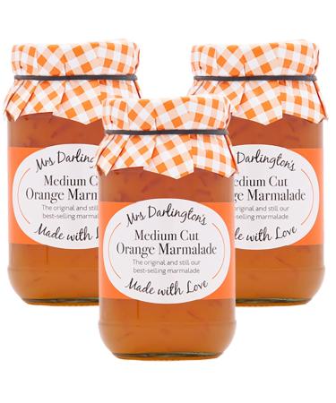 Mrs Darlington's Medium Cut Orange Marmalade - 340g - Pack of 3