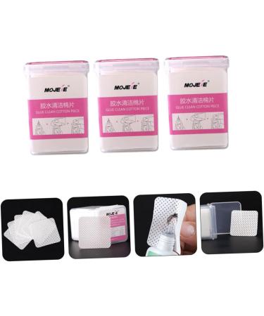 Beaupretty 600 Sheets Eyelash Cleaning Pads Glue Cleansing Pad Eyelash Glue Wipes Lash Extension Supplies Soak off Bowls Glue Remover Non-woven Fabric Cosmetic Anti-clogging White - Buy Online on GoSupps.com