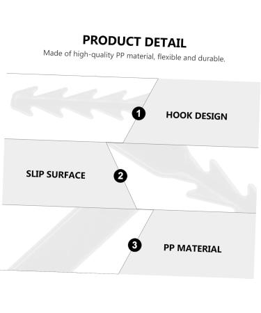 Gatuida Coat Hanger Hooks - 60 Pieces White Cartoon Mask Hooks with Elastic Cord | Durable PP Protective Mask Holders for International Shipping - Buy Online on GoSupps.com